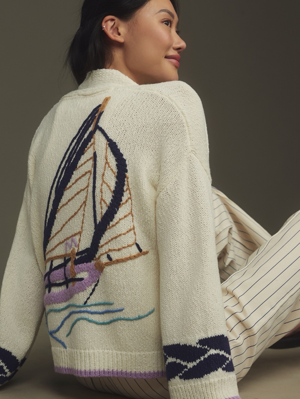 MAEVE Maggie Sailboat Cardigan